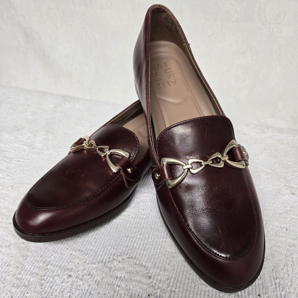 Naturalizer Gala Brown Dress Loafer 6.5 Old Money Mob Wife Hertitage Eastcoast